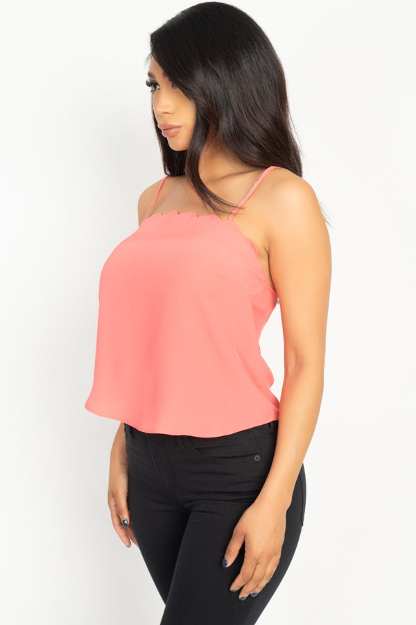 Scallop Cami Top