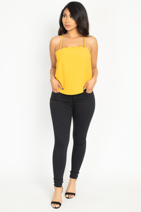 Scallop Cami Top