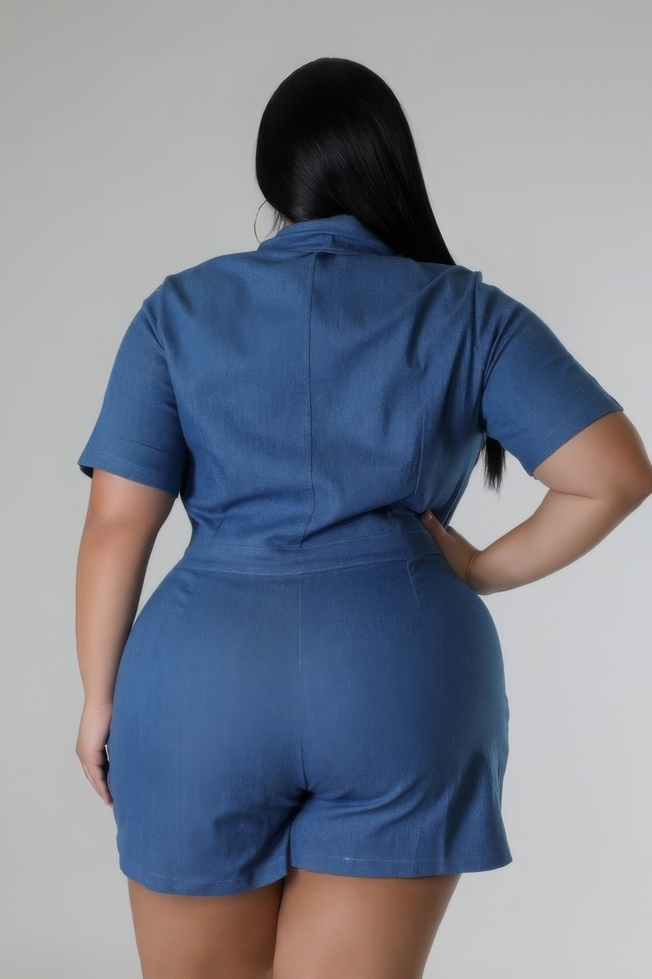 Plus Size Stretch Romper