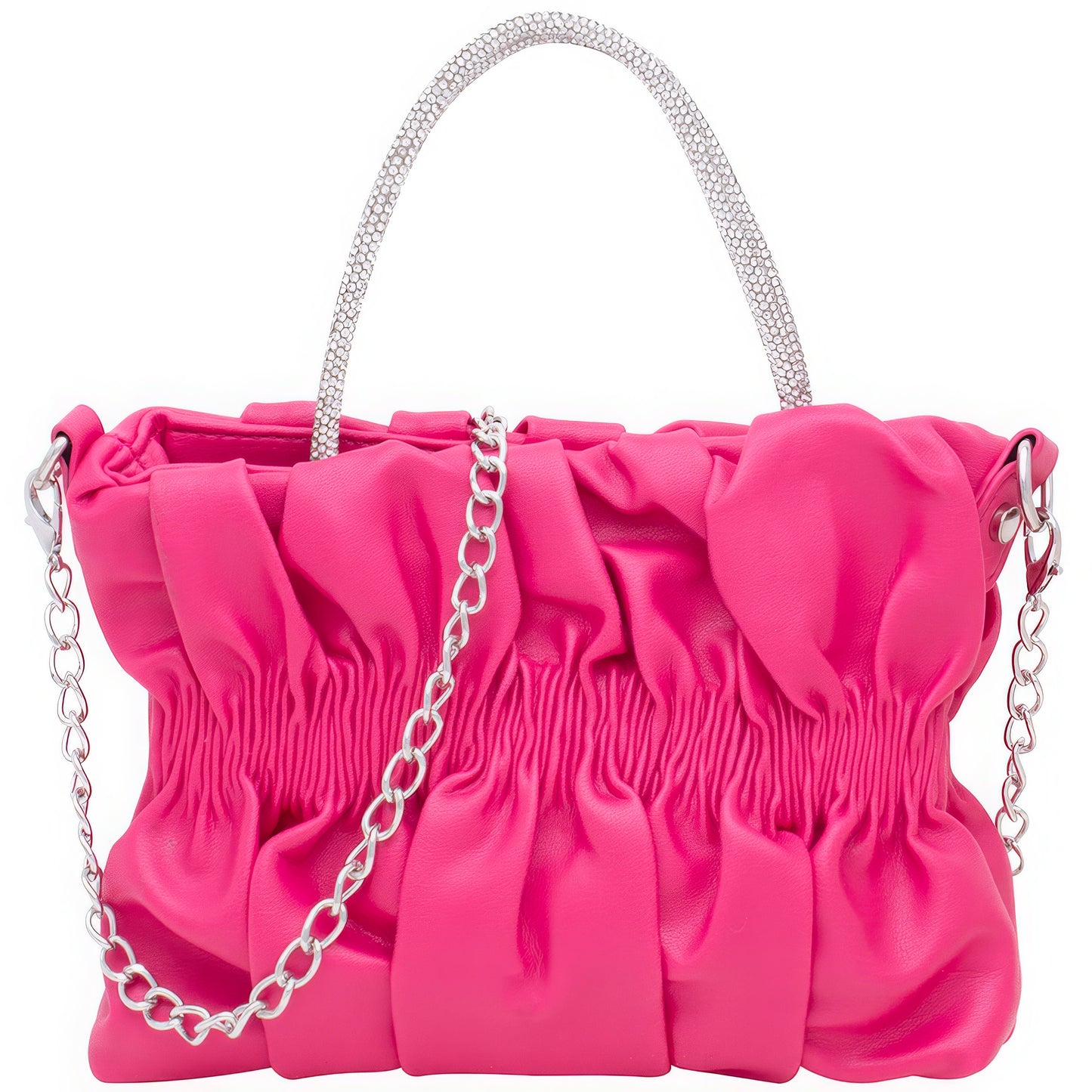 Rhinestone Handle Fashion Bag