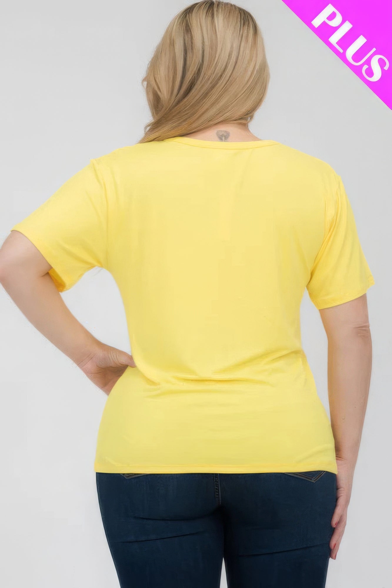 Plus Size Basic Short Sleeve T-Shirt