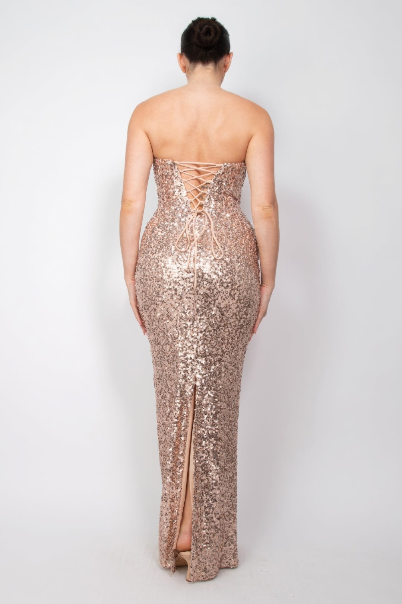 Sequin Crisscross Tube Dress