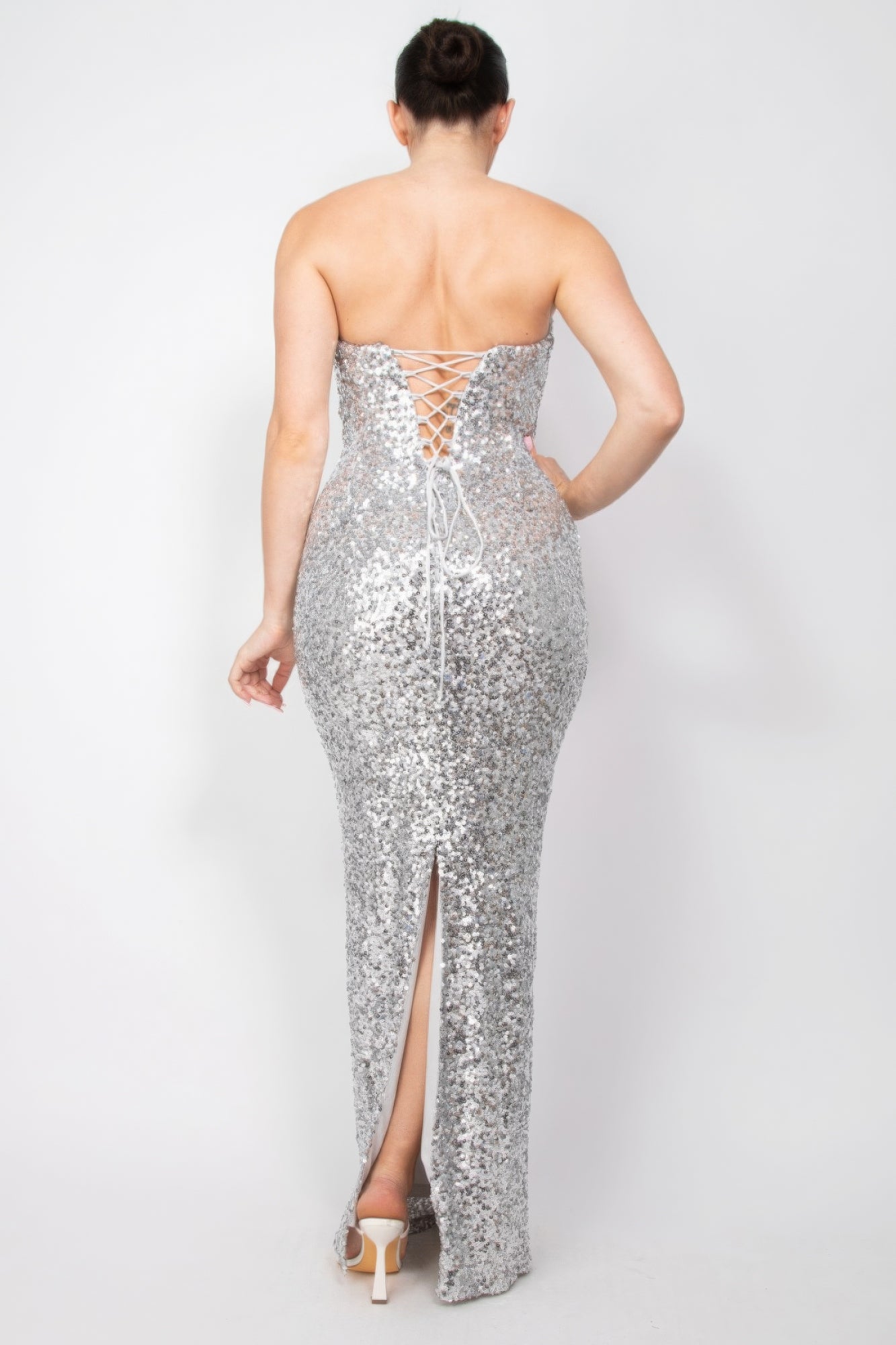 Sequin Crisscross Tube Dress