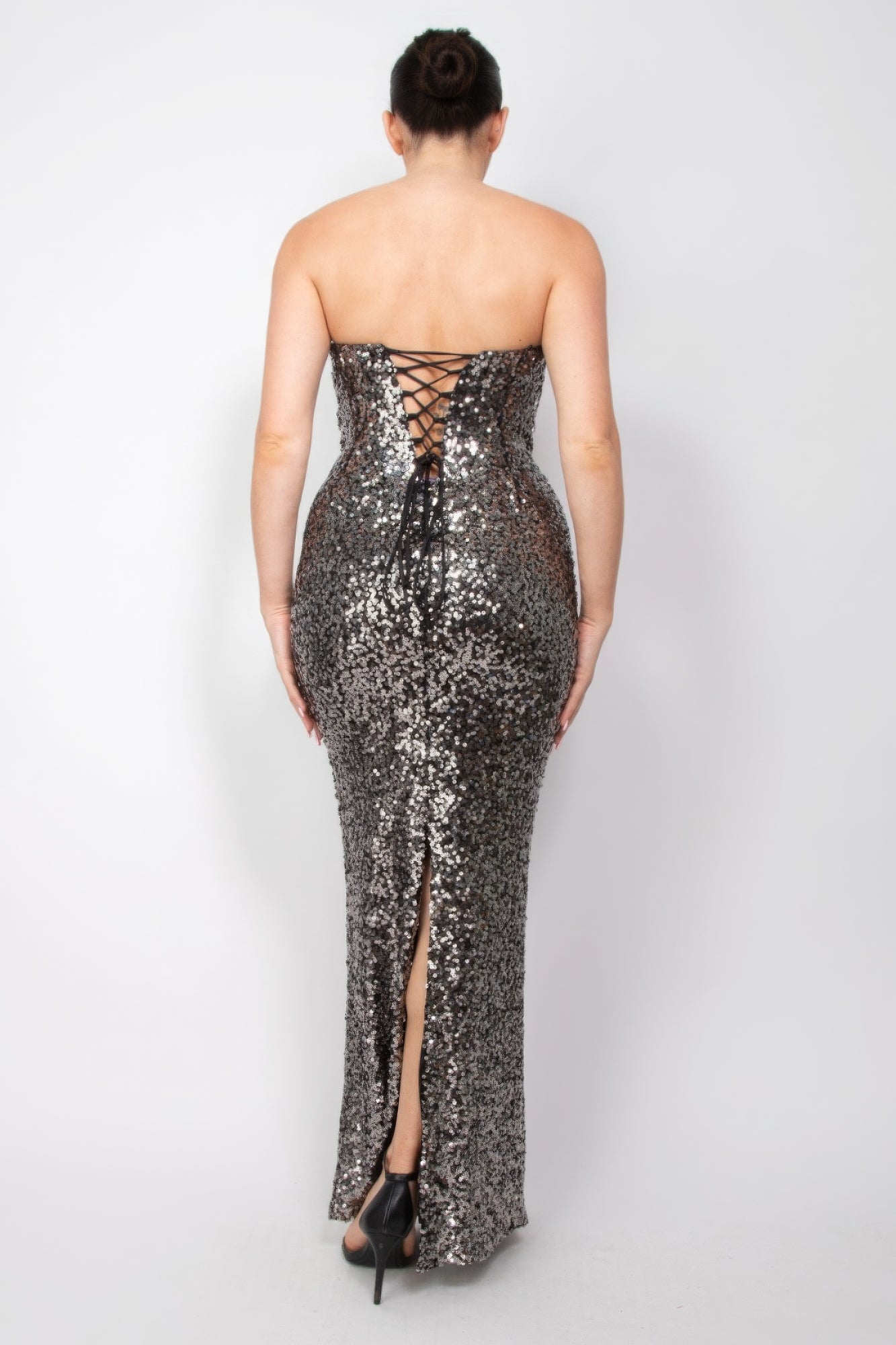 Sequin Crisscross Tube Dress