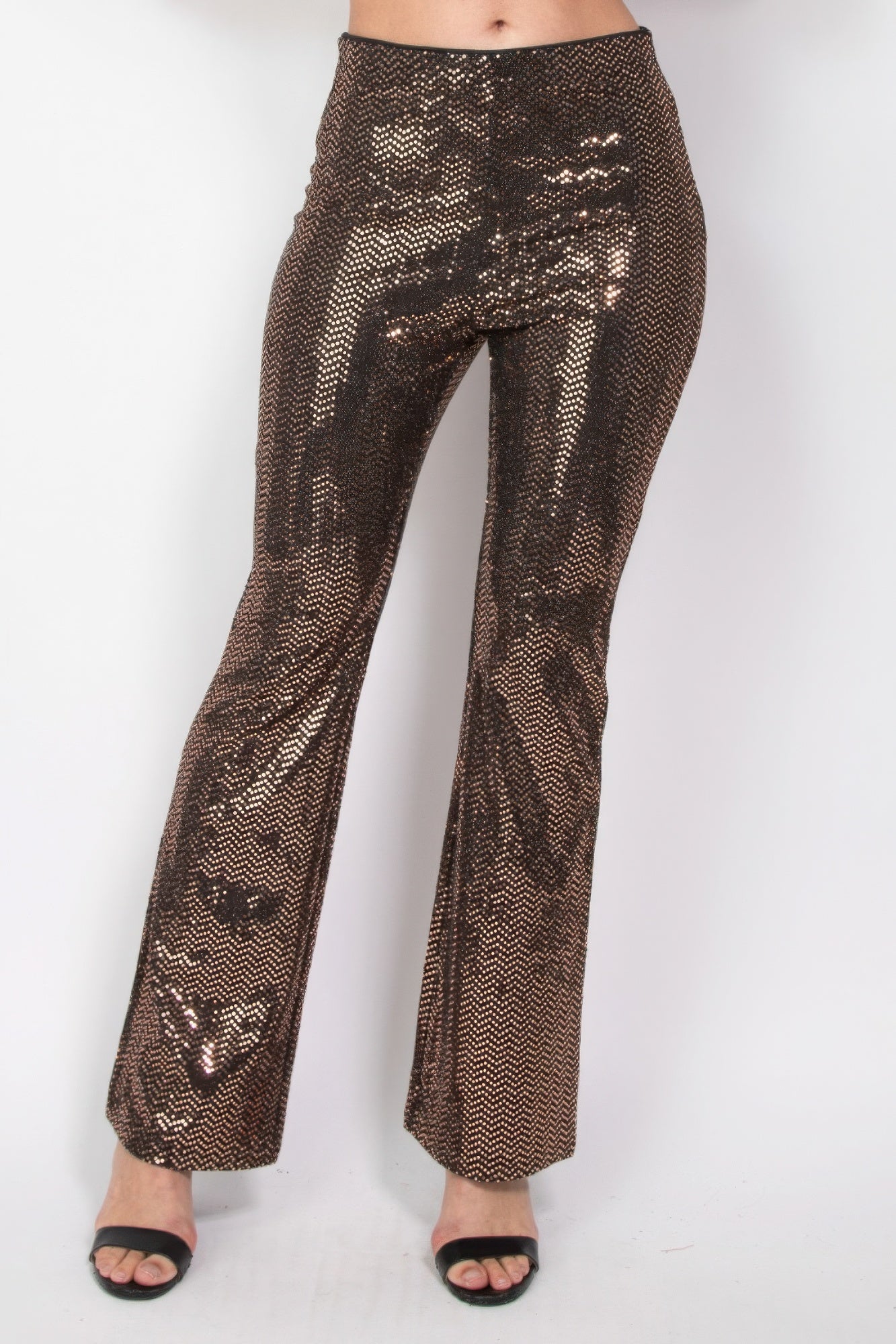Sequined Flare Pants