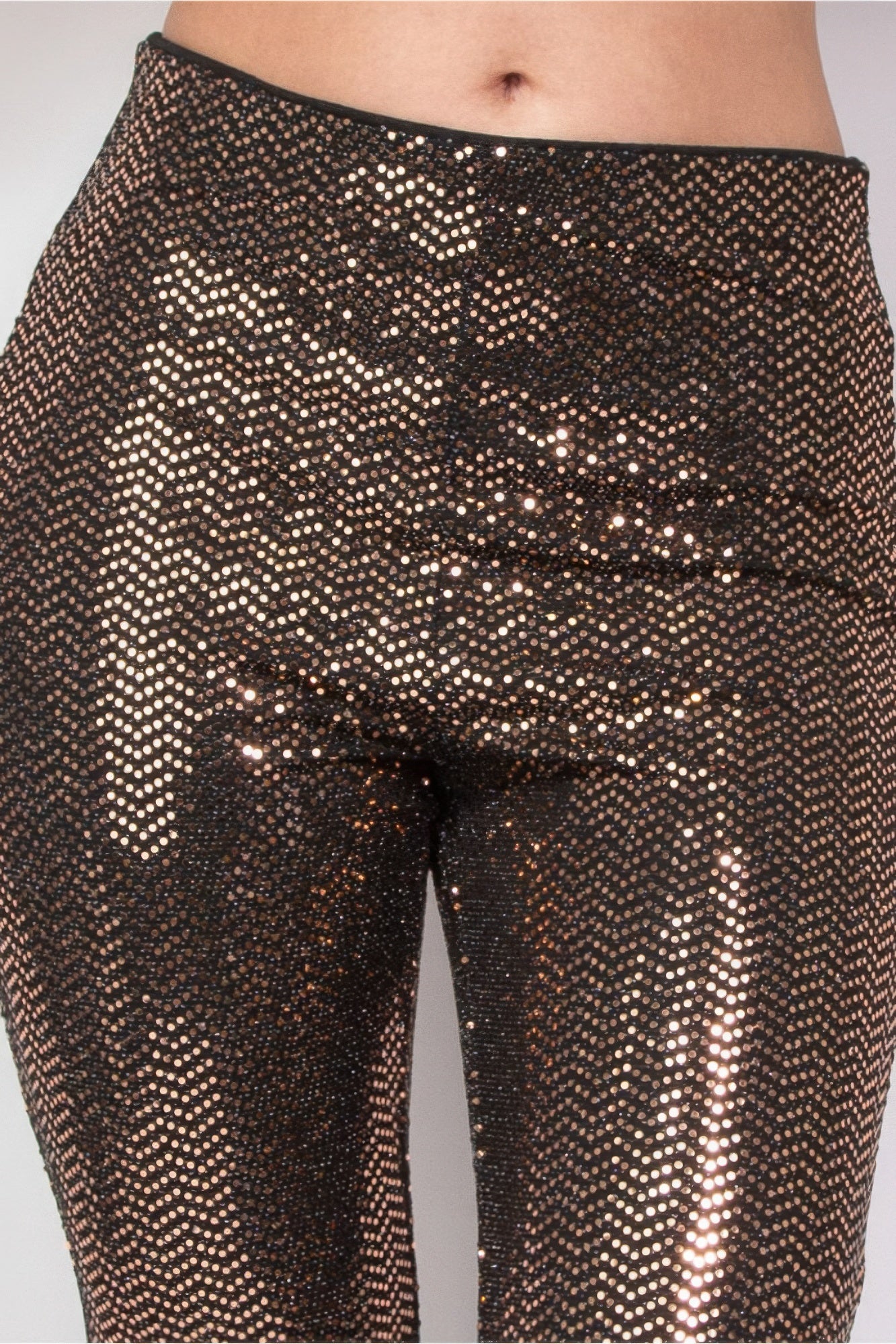 Sequined Flare Pants