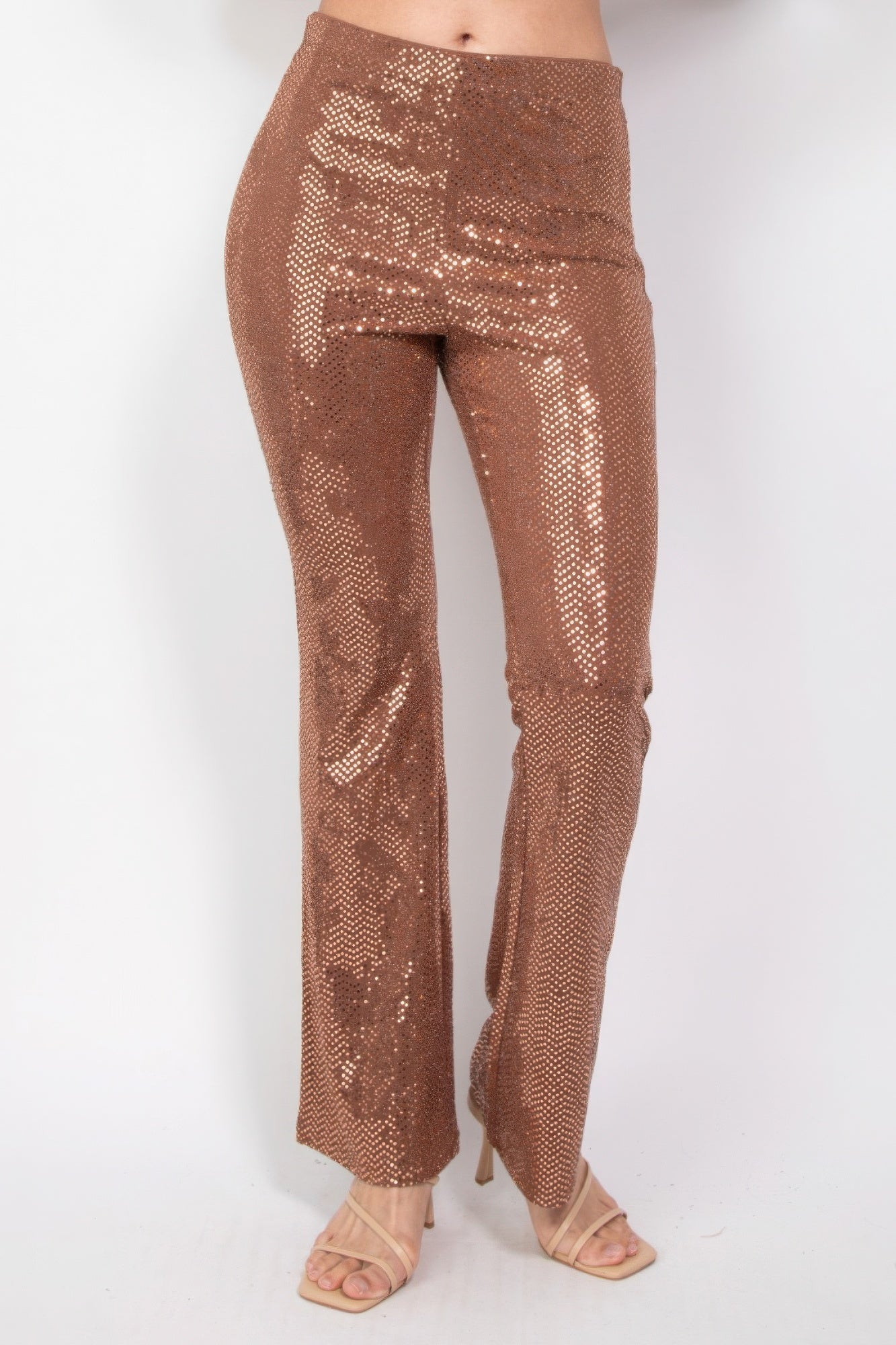Sequined Flare Pants