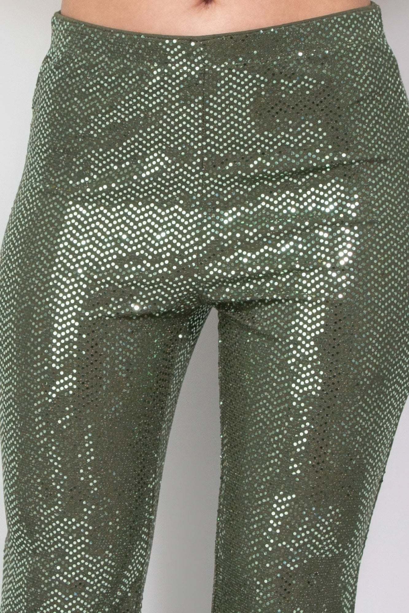 Sequined Flare Pants