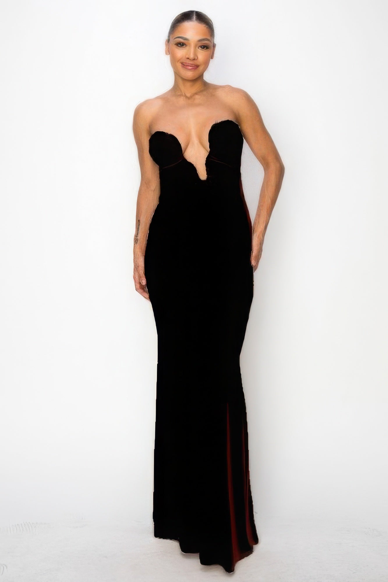 Glitter Tube Maxi Dress