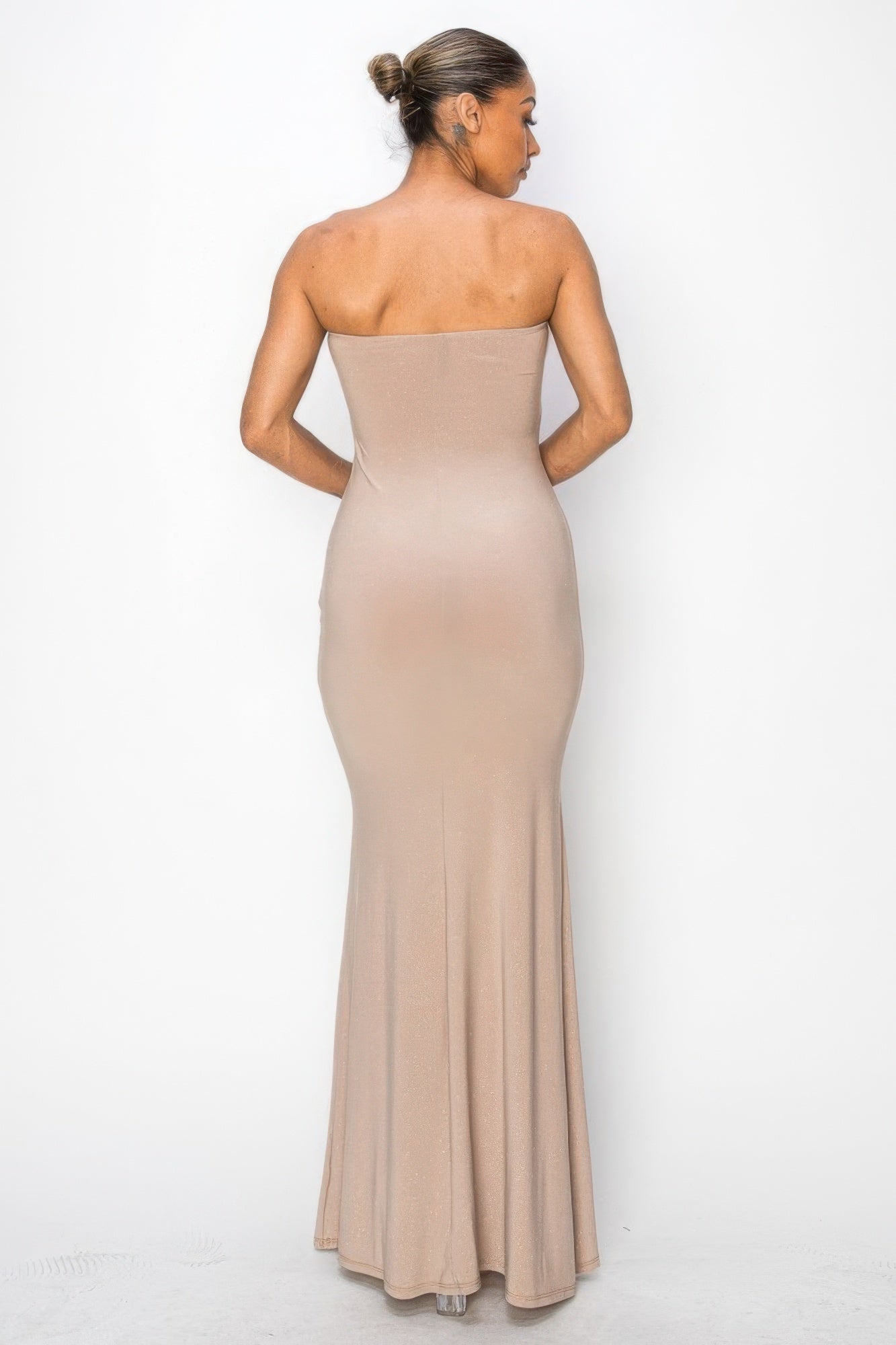 Glitter Tube Maxi Dress