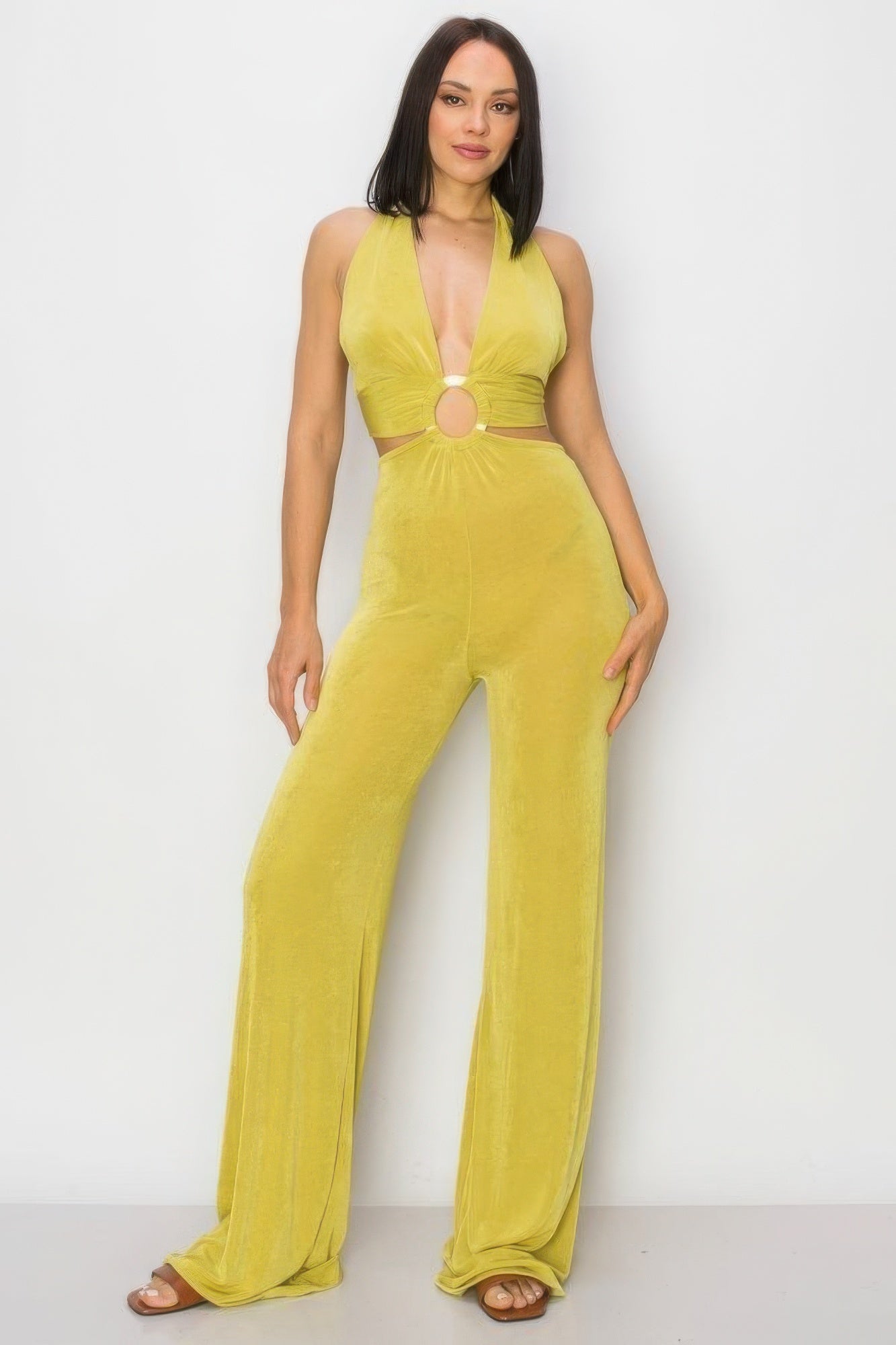 Slinky Wide Leg Jumpsuit