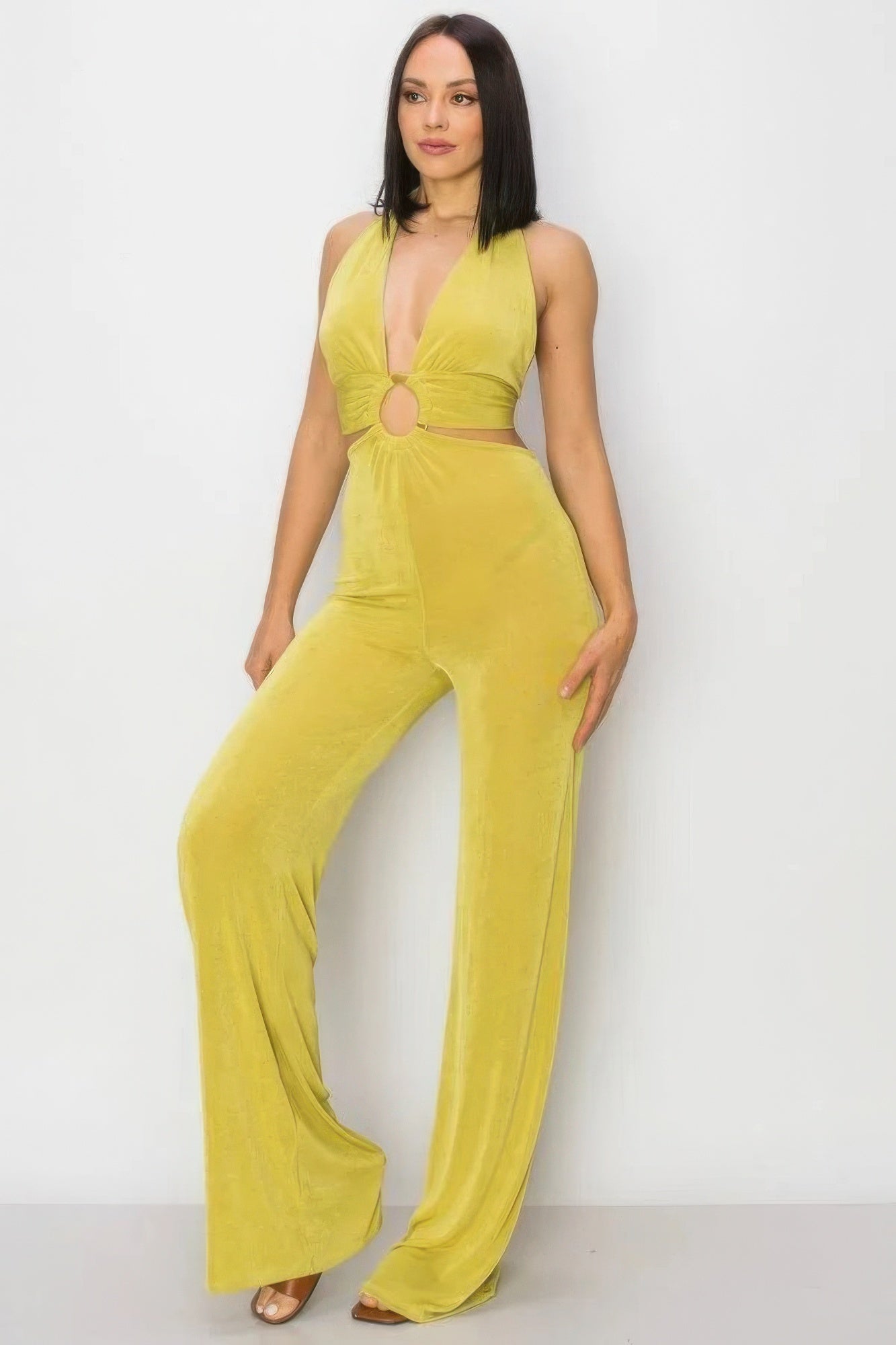 Slinky Wide Leg Jumpsuit