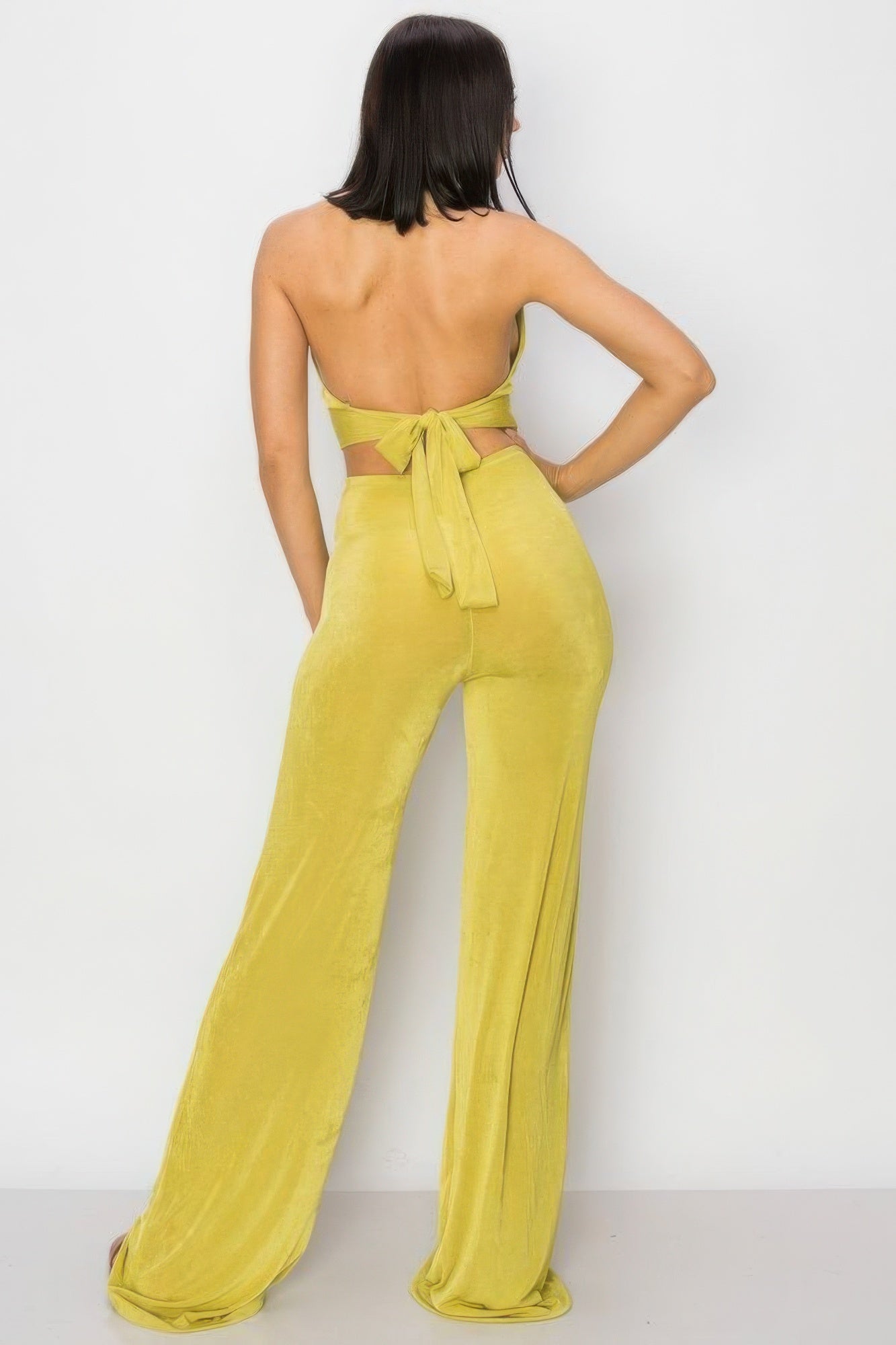 Slinky Wide Leg Jumpsuit