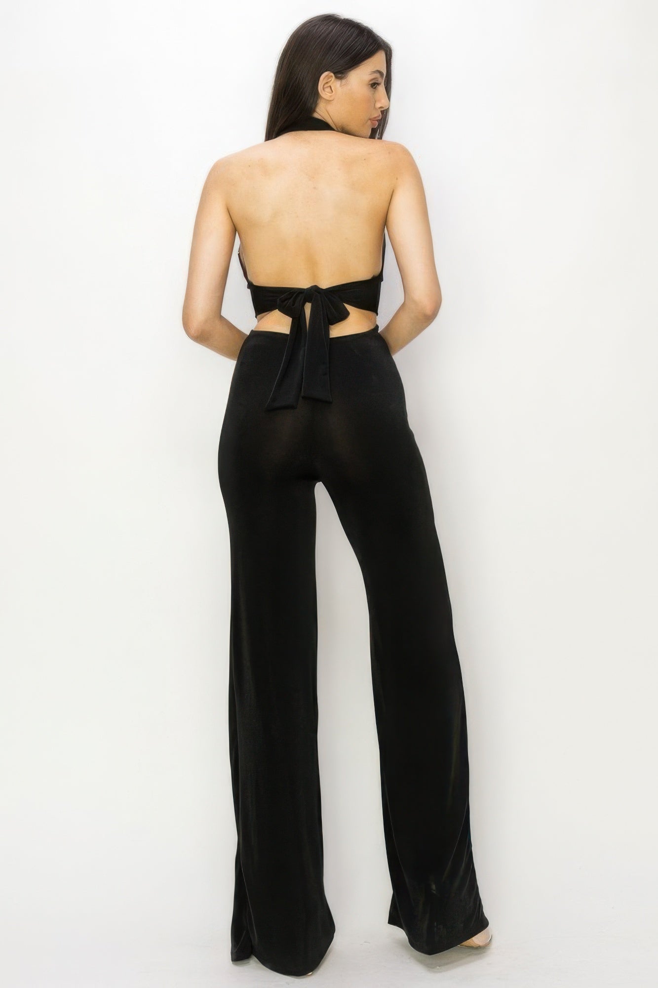 Slinky Wide Leg Jumpsuit