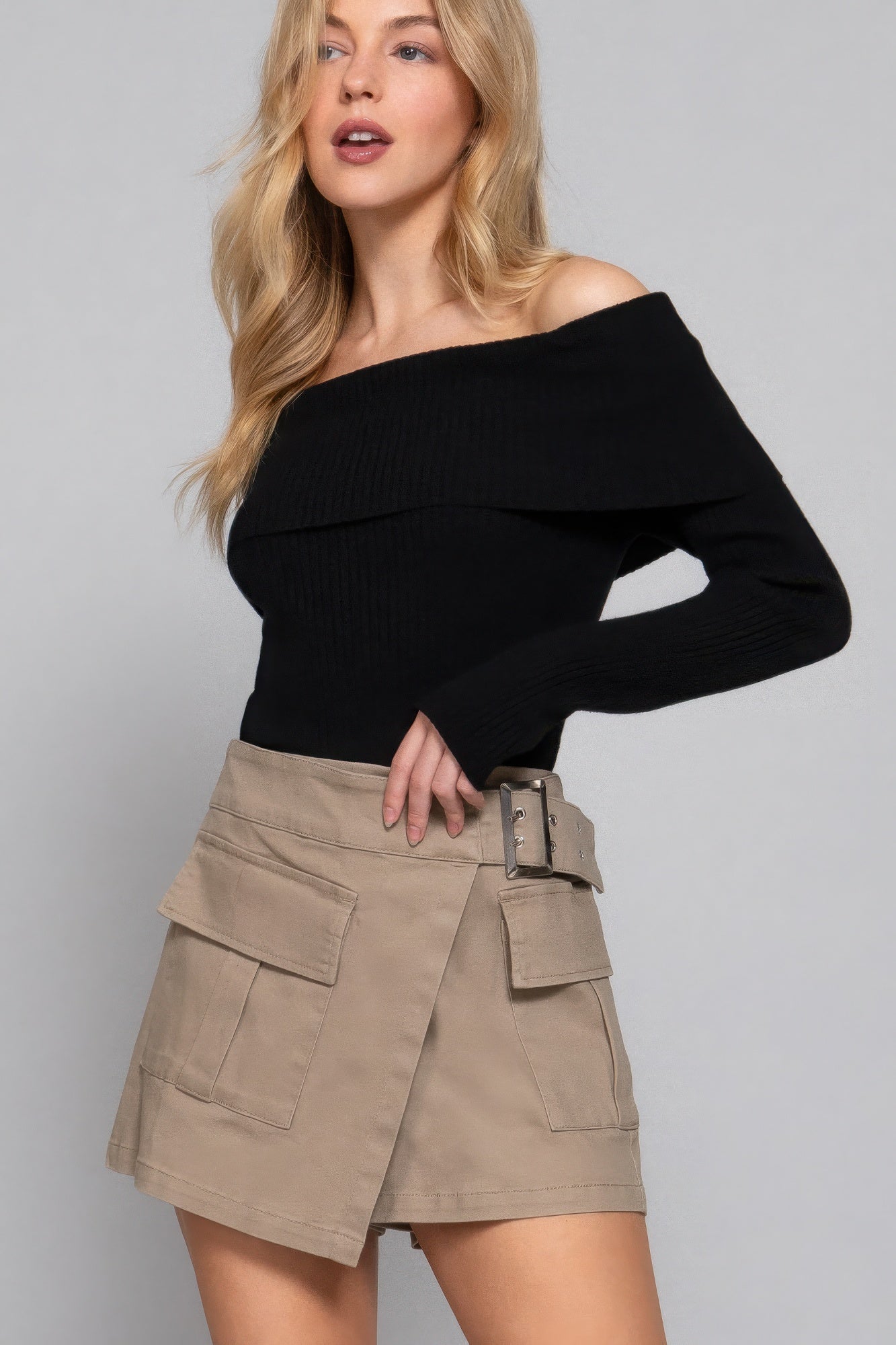 Belted Cargo Skort