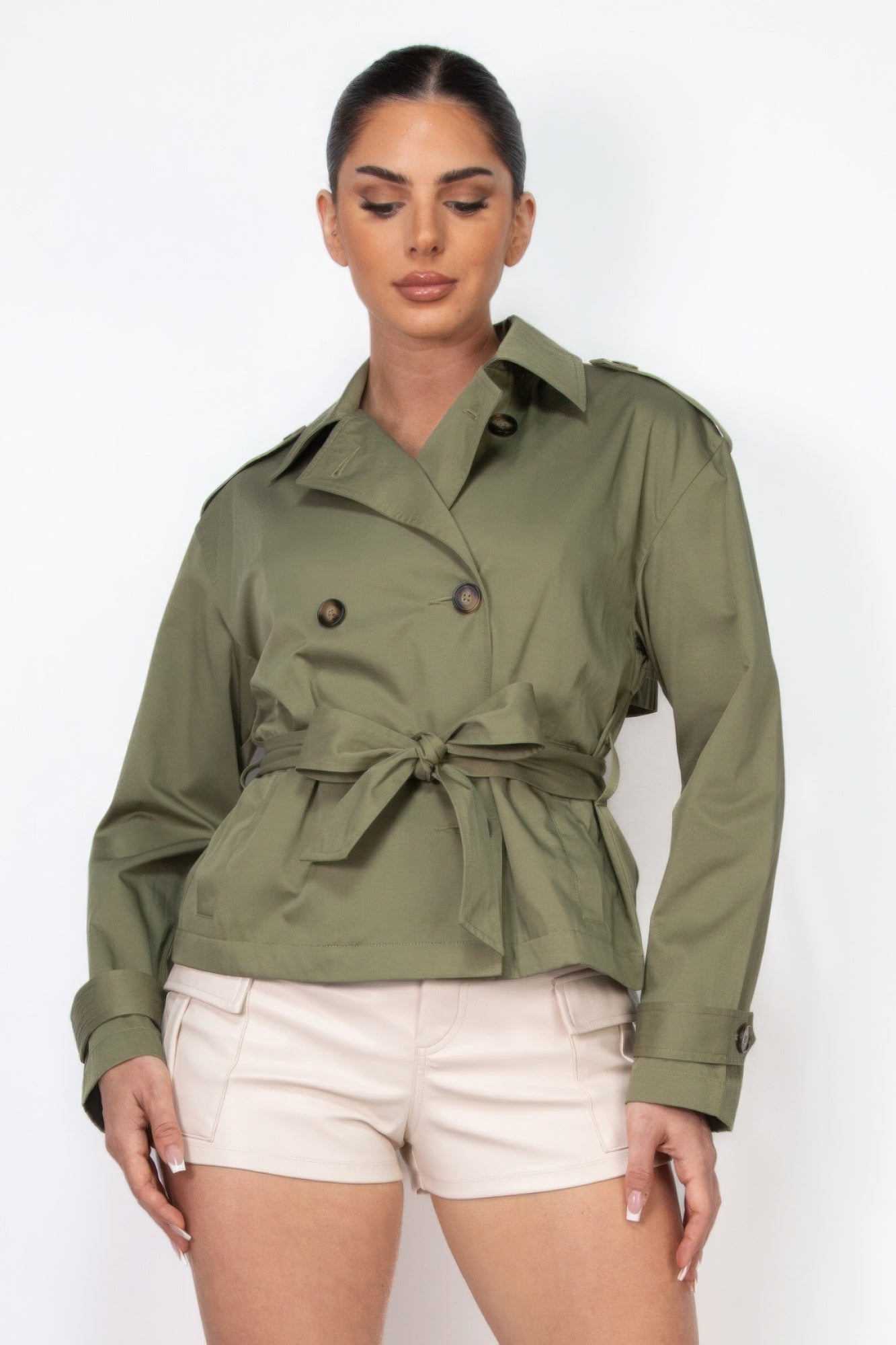 Waist Tie Trench Coat