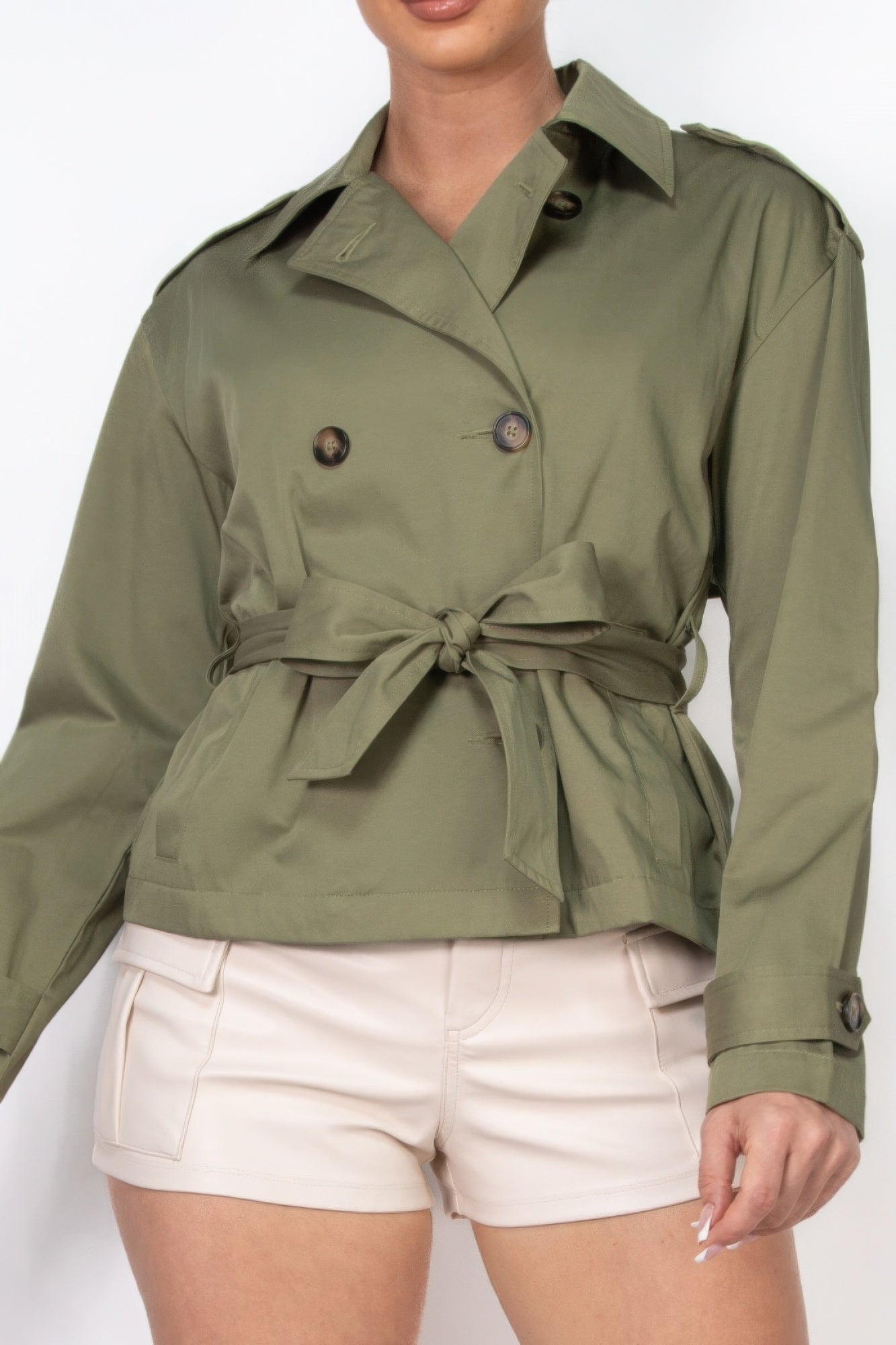 Waist Tie Trench Coat