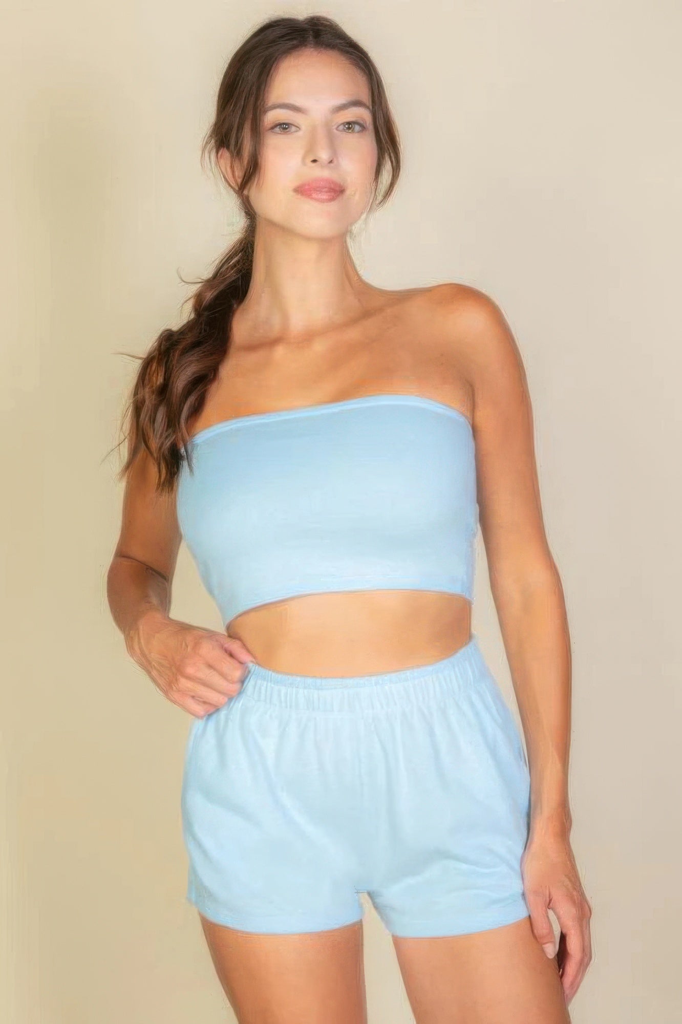 Tube Top & Shorts Set