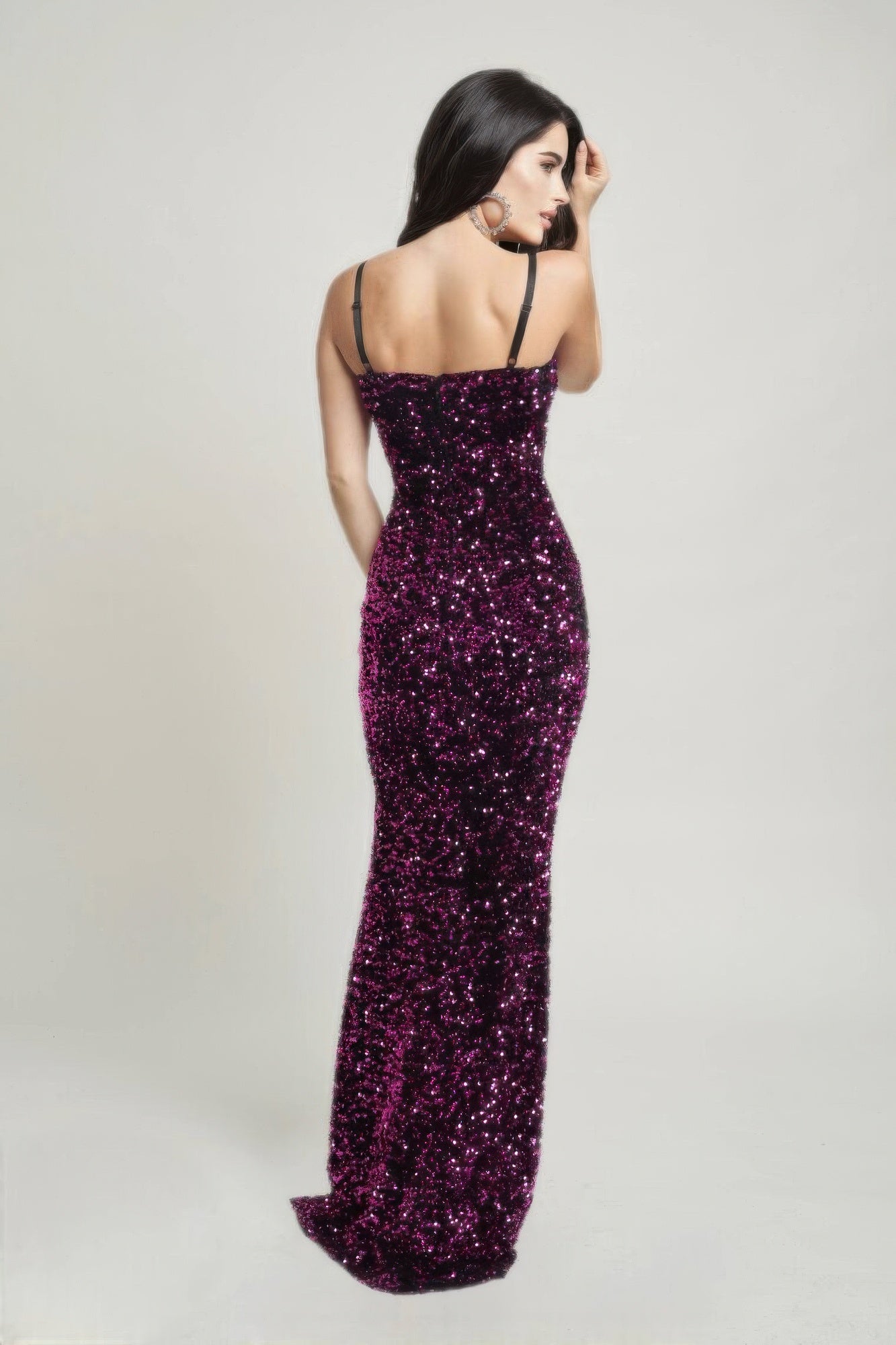 Holiday Teddy Velvet Corset Maxi Dress