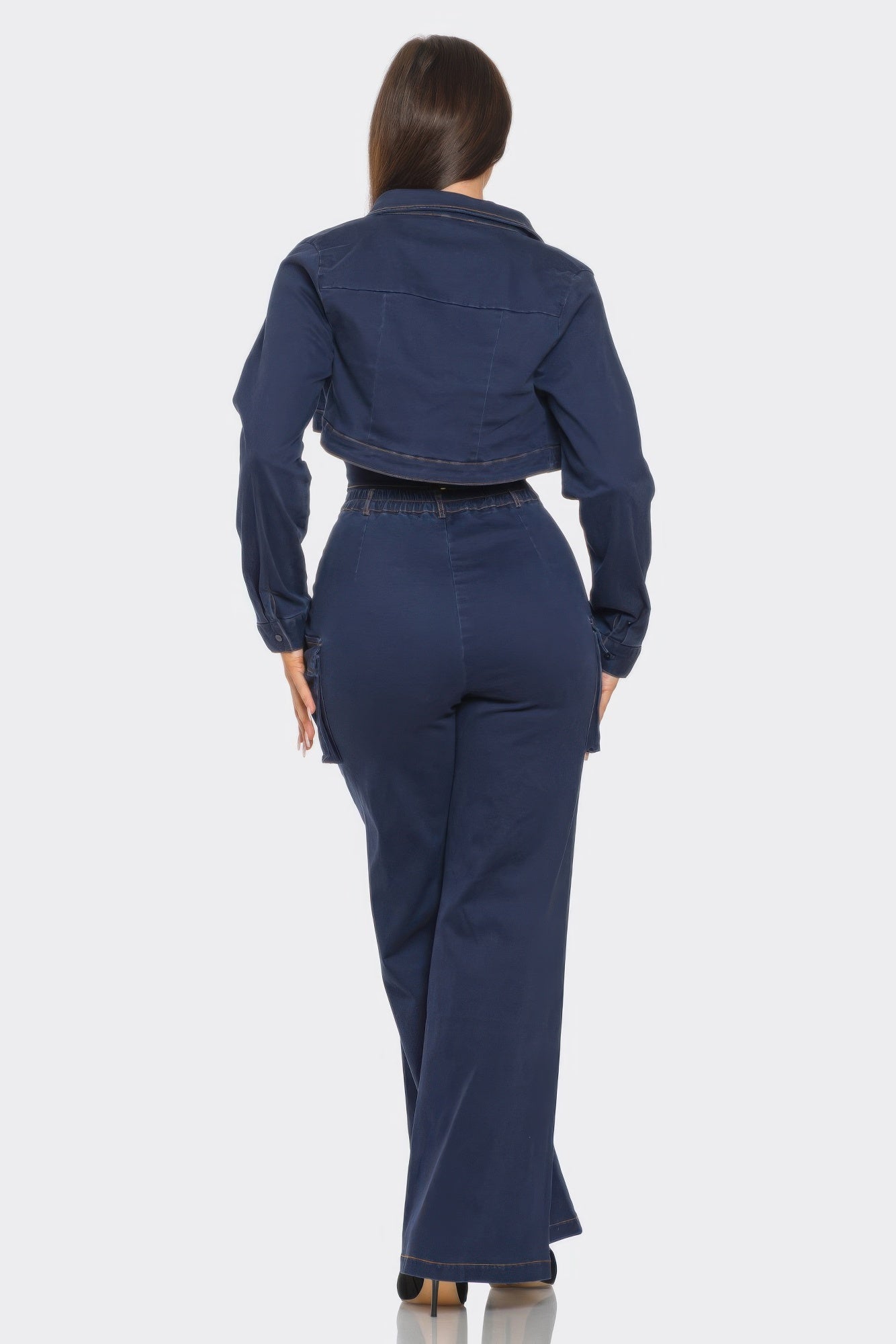 Crop Jacket Cami & Pants Set