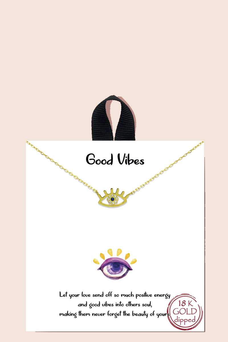 Good Vibes Eye Necklace