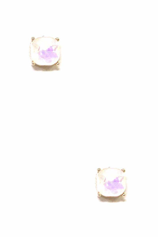Glam Square Stud Earring