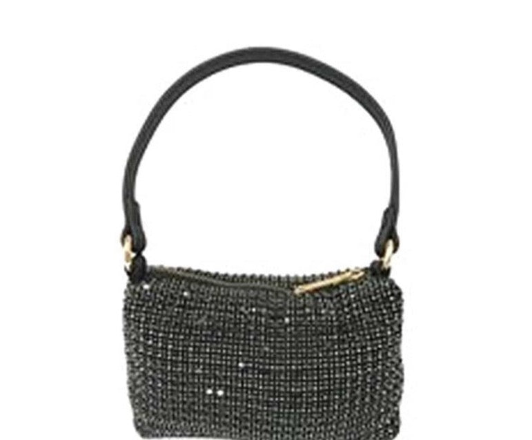 Glam Rhinestone Handle Clutch