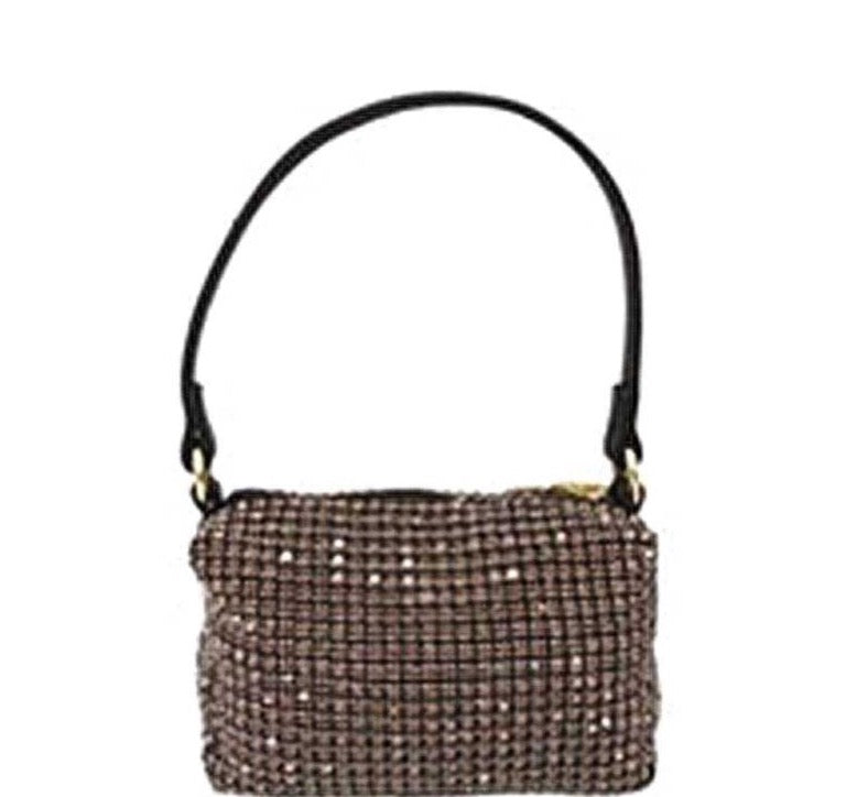 Glam Rhinestone Handle Clutch