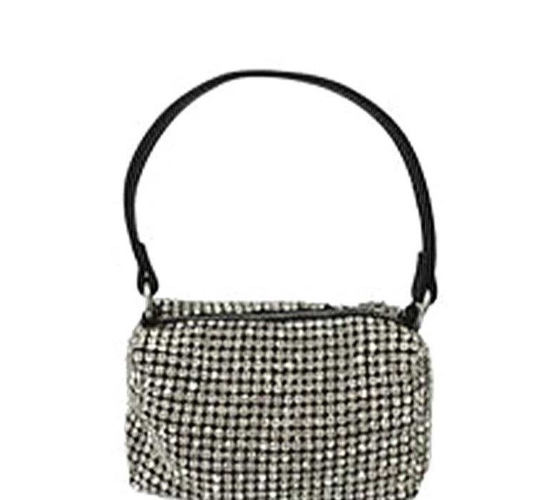Glam Rhinestone Handle Clutch