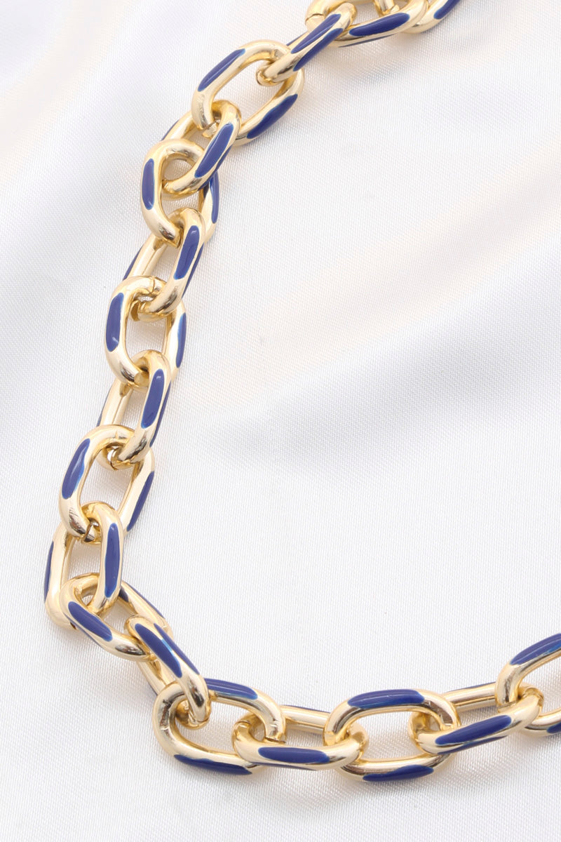 Color Chain Link Necklace