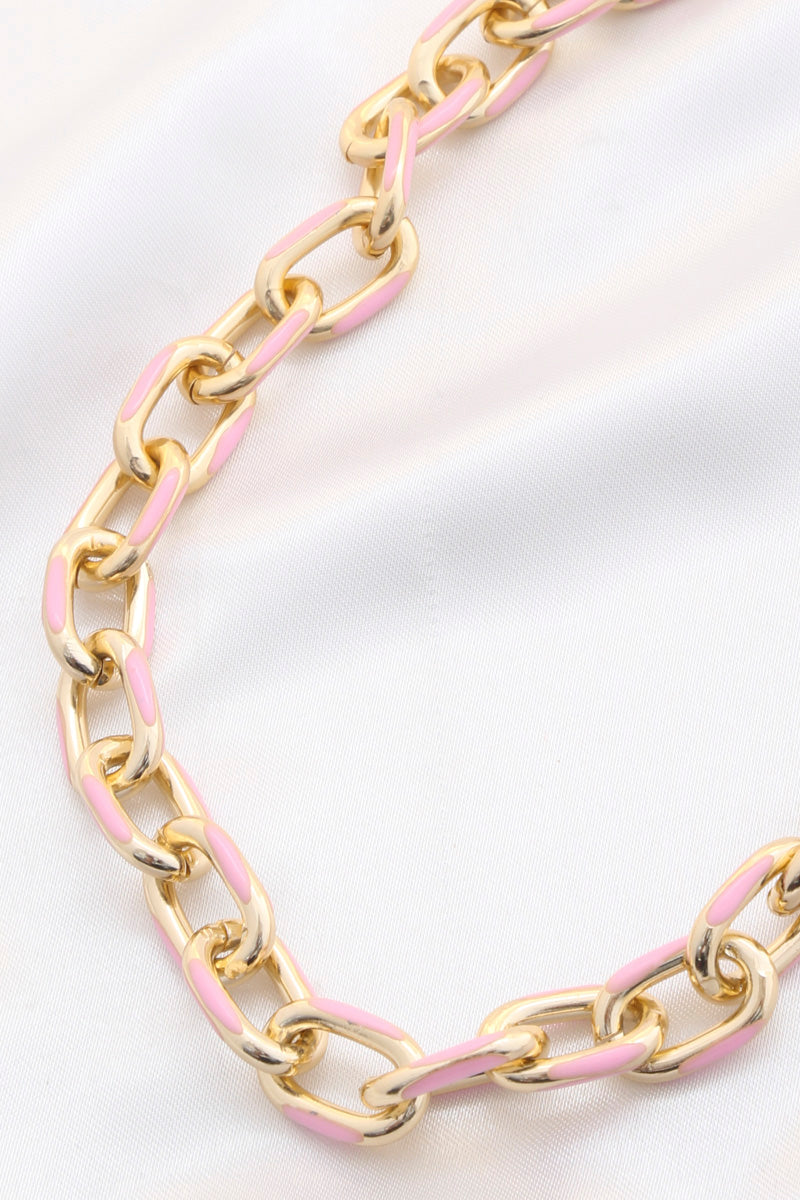 Color Chain Link Necklace