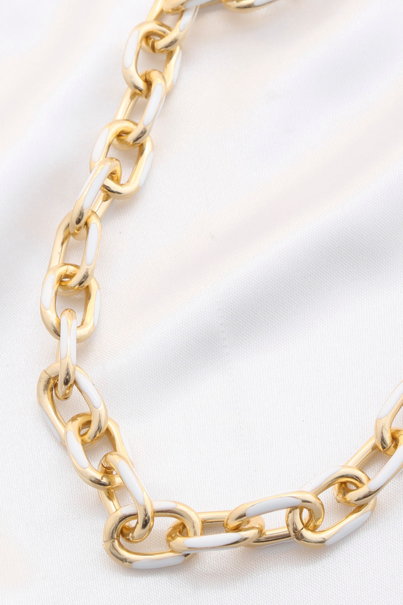 Color Chain Link Necklace
