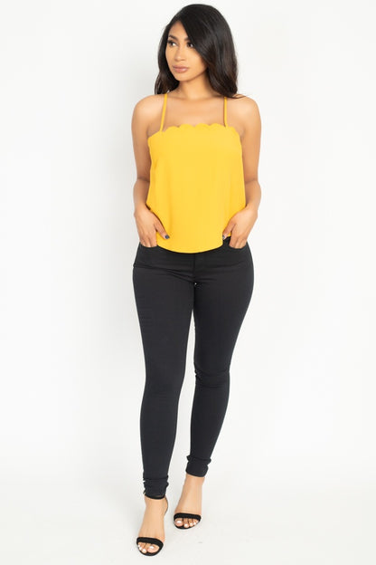 Scallop Cami Top