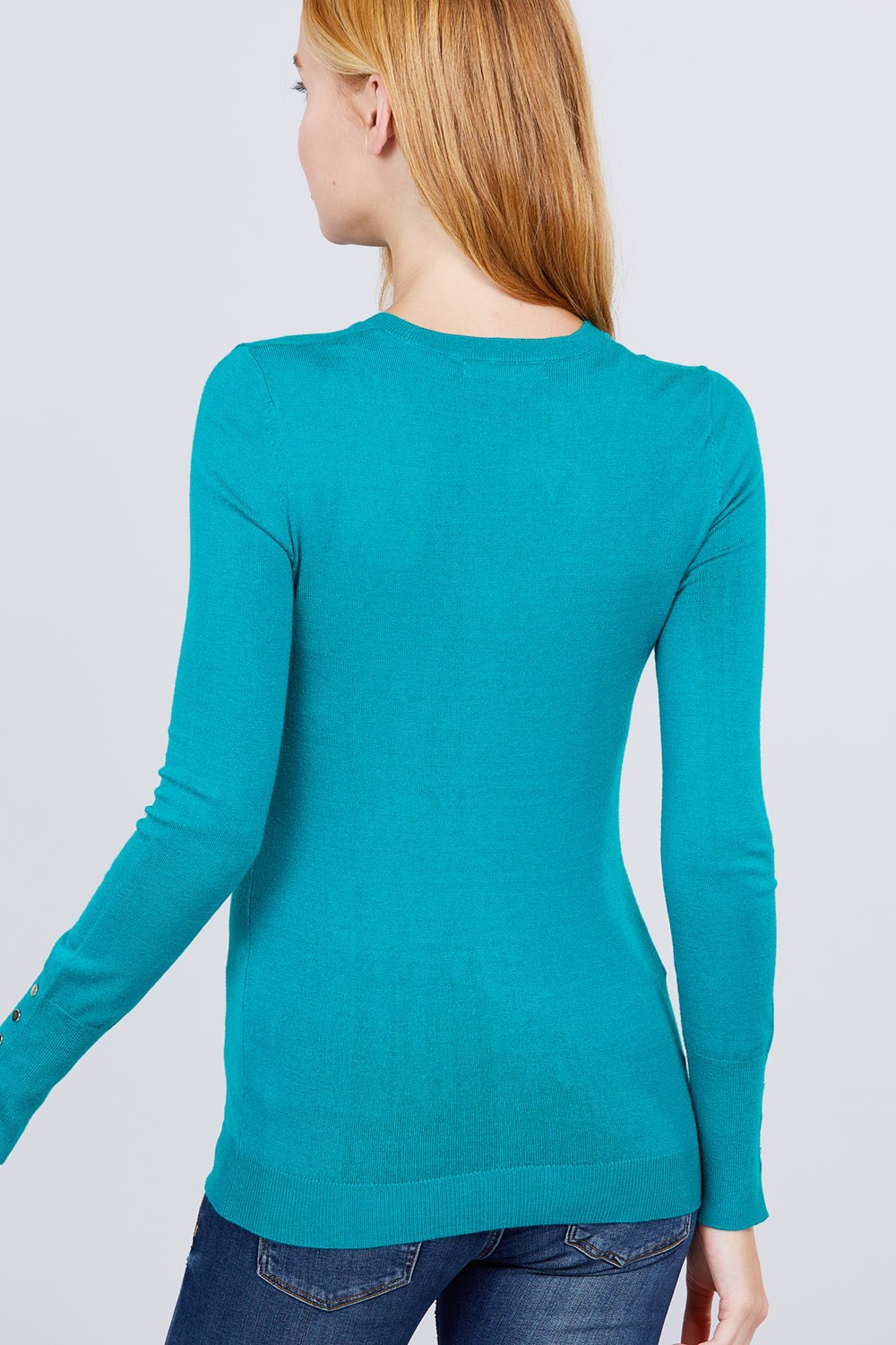 Button Detail Sweater Top