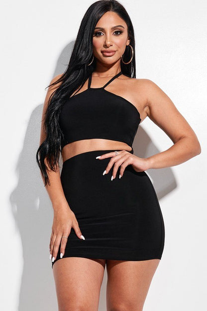 Front Cutout Mini Dress