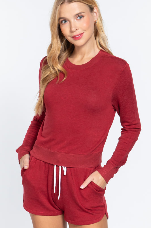 Long Sleeve Terry Top