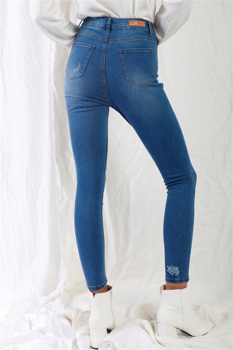 Medium Wash Skinny Jeans