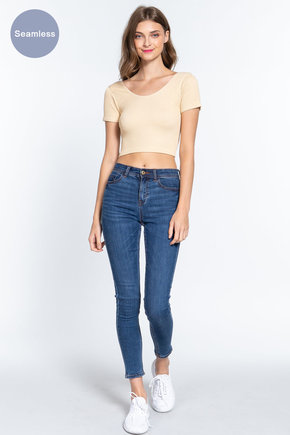 Ribbed Seamless Crop Top