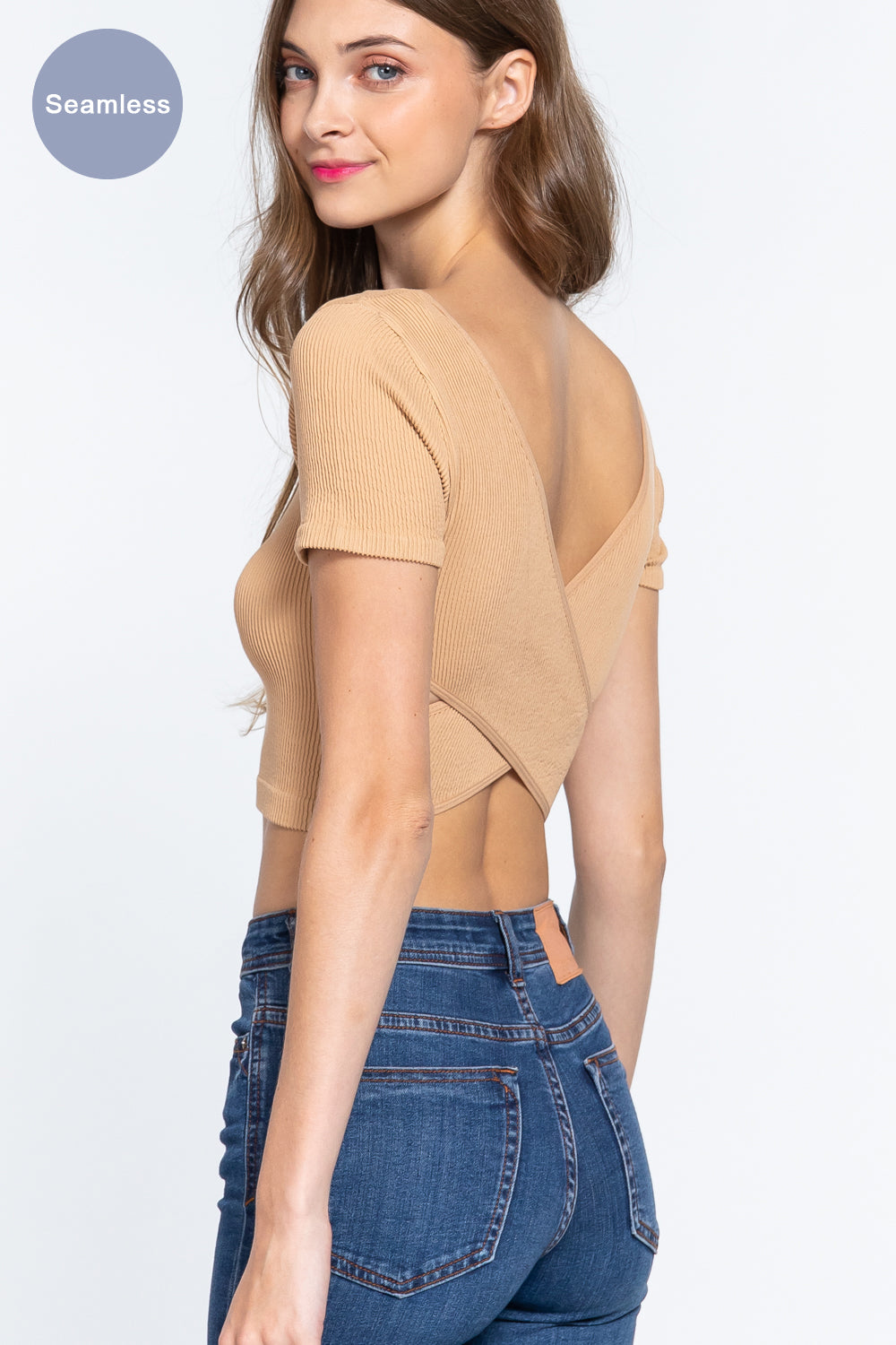 Ribbed Seamless Crop Top