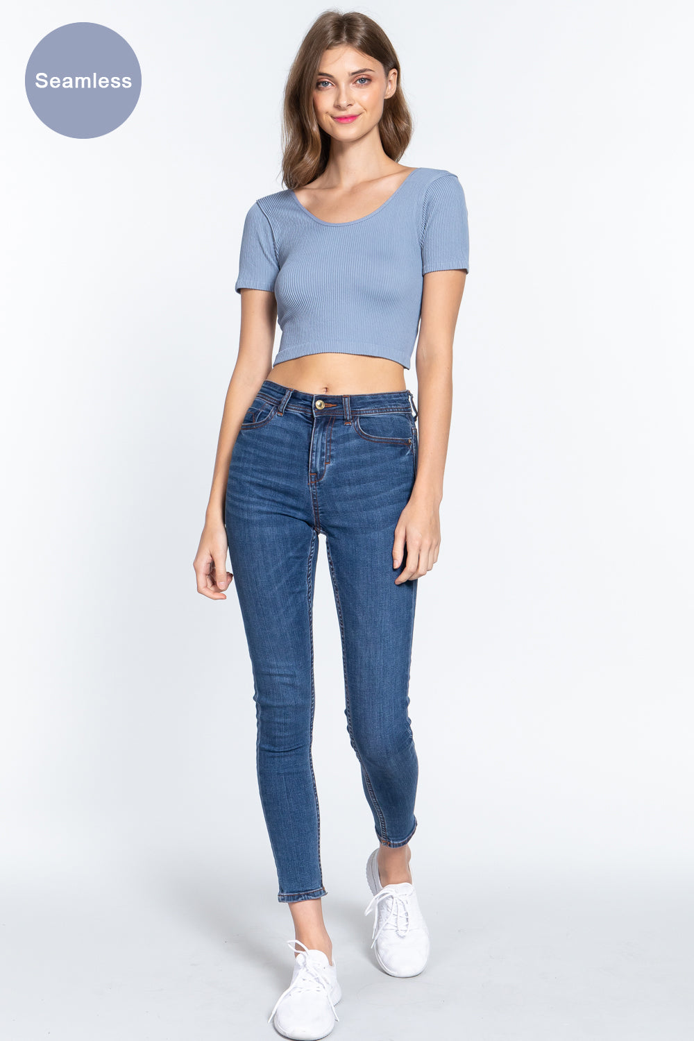 Ribbed Seamless Crop Top