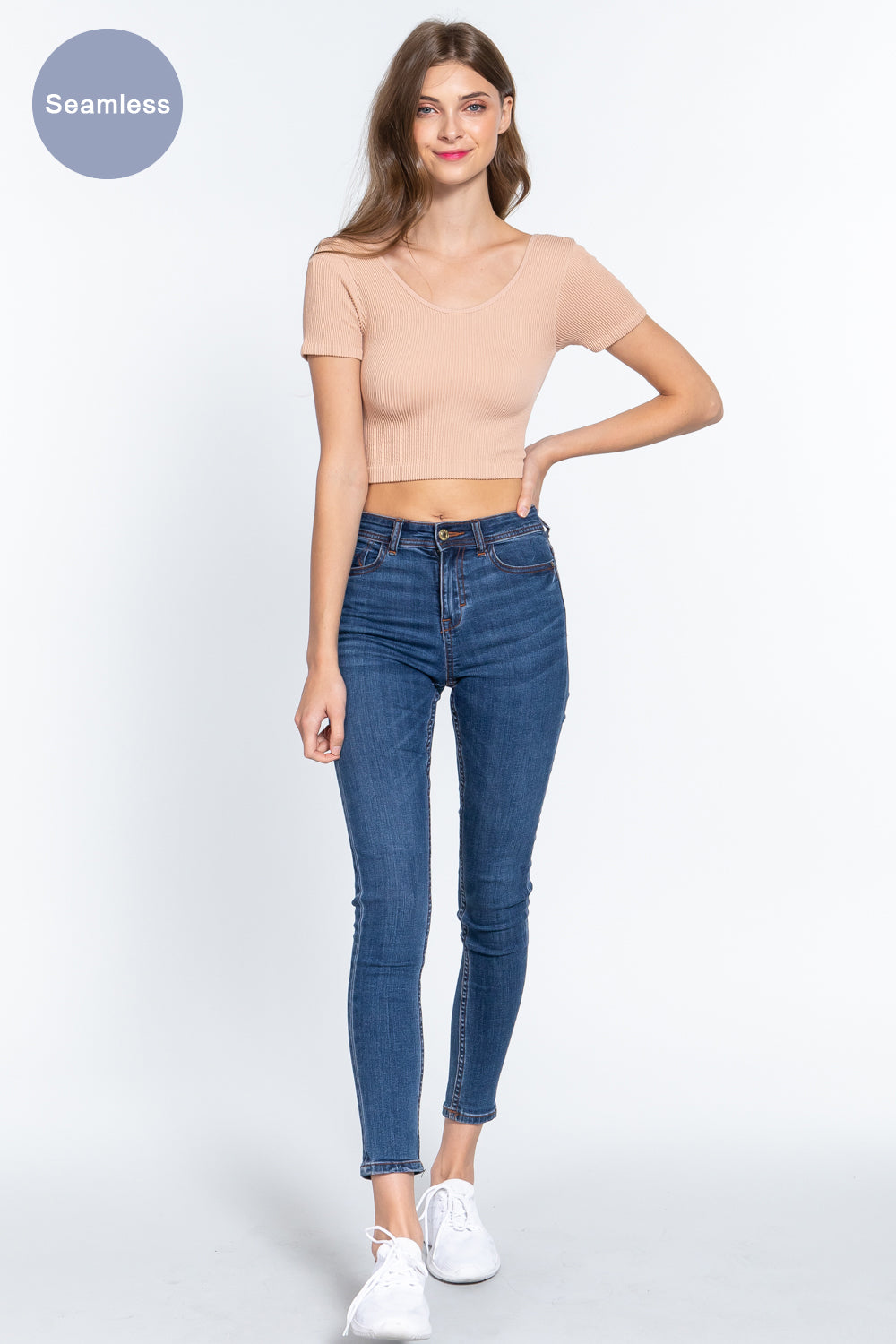 Ribbed Seamless Crop Top