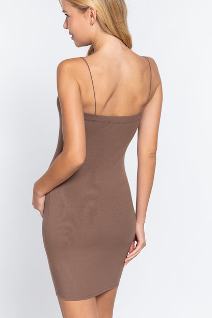 Cami Ribbed Mini Dress