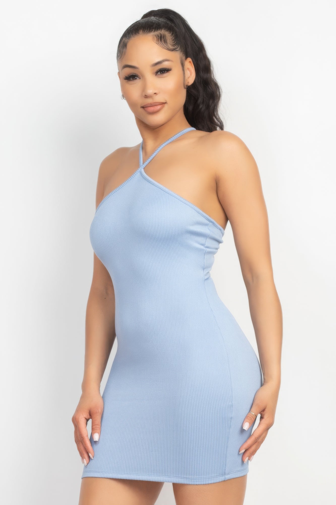 Halterneck Seamless Mini Dress