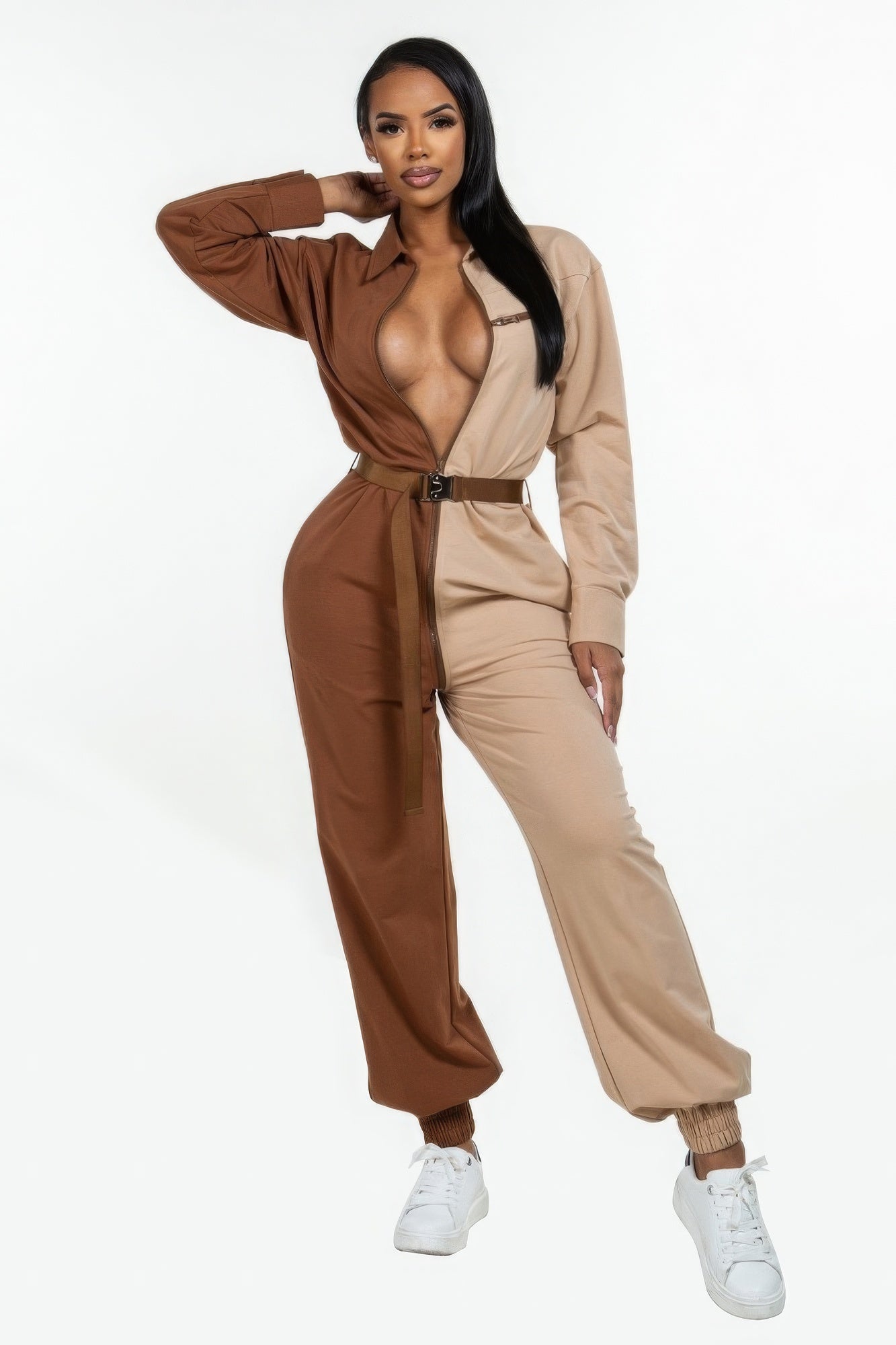Oversized Cozy Shirt Jumpsuit