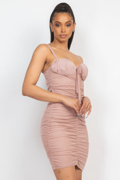 Ruched Mini Dress