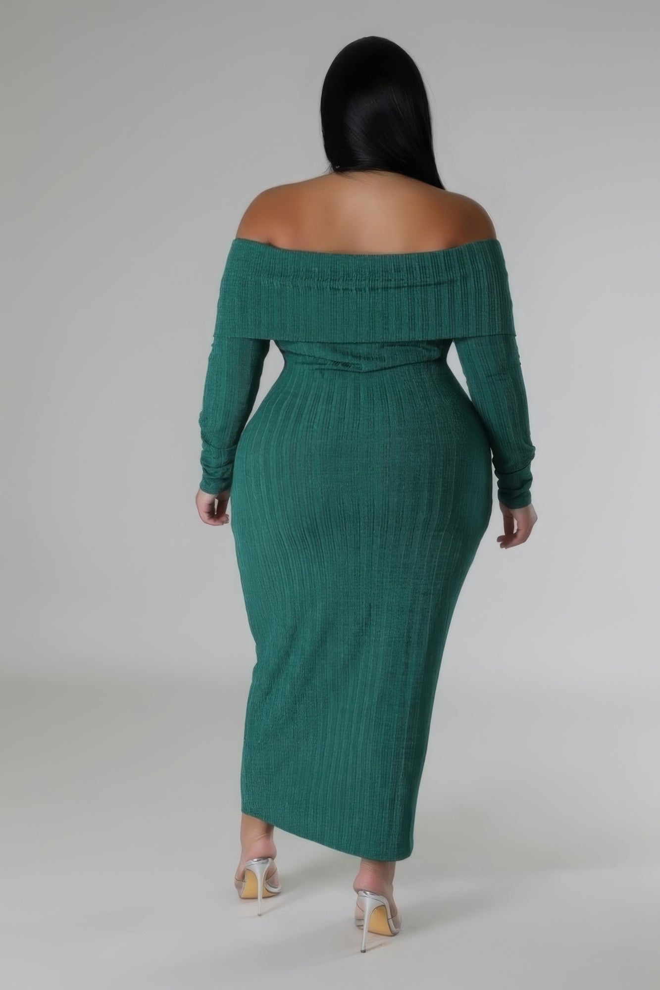 Plus Size Off Shoulder Dress