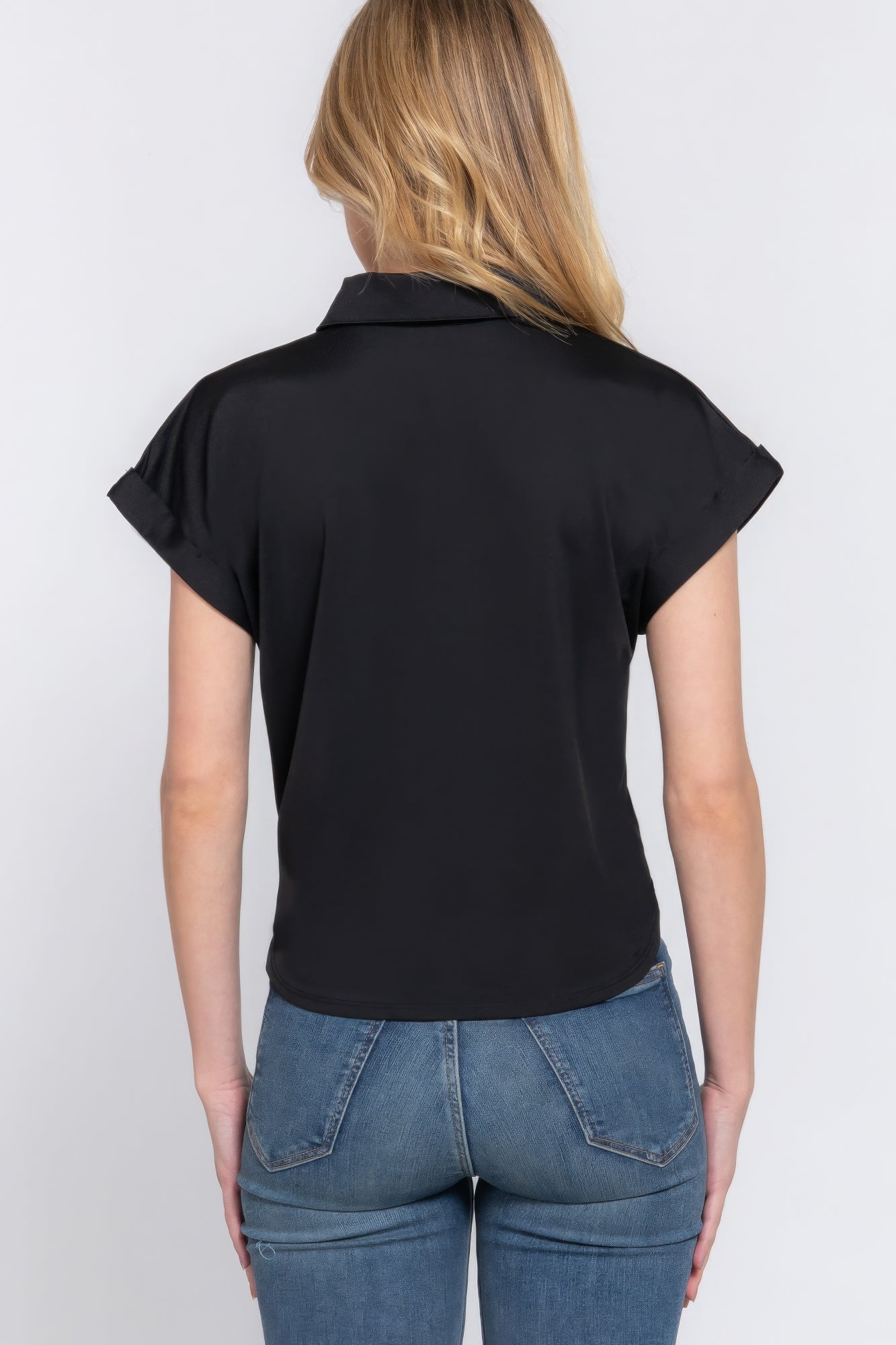 Short Sleeve Front Tie Top