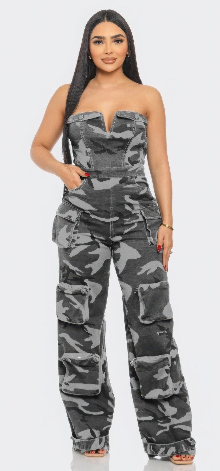 Camouflage Tube Jumpsuit