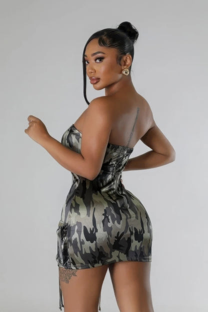 Camouflage Tube Dress