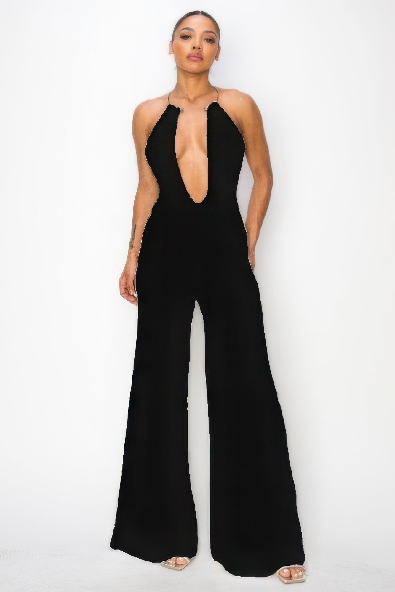 Choker Wide Leg Jumpsuit